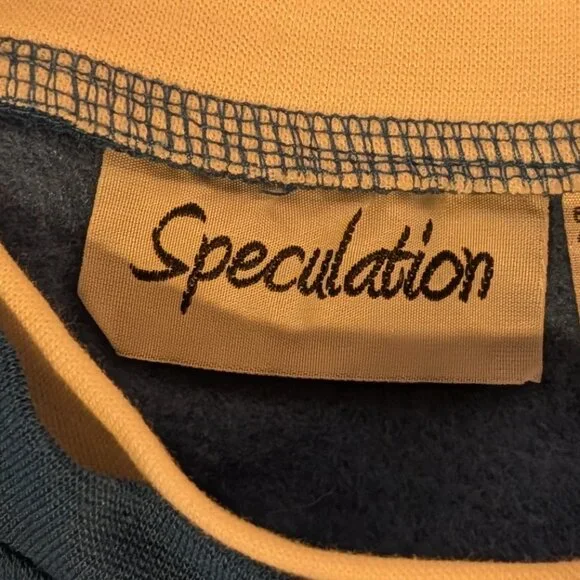 NWT Speculation Blue Holiday Cats Fleece Sweatshirt, Women's size Medium - Picture 4 of 12